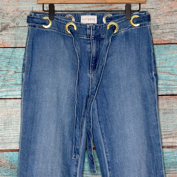 Parker Smith Blue Jeans High Rise Slouchy Belt Tie 26 - Picture 2 of 8